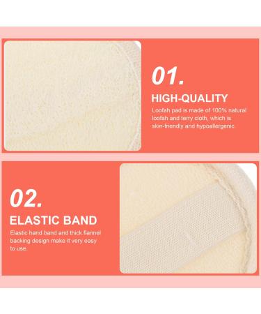 FOMIYES Exfoliating Loofah Sponge & Facial Cleansing Pad - Spa Quality Makeup Remover | Soft Cotton Puff for Face & Body - Buy Online on SooperMarket.com