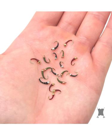 The Fly Crate Zebra Midge Nymph Assortment - 18 Trout Fly Fishing Varieties - Buy Online on SooperMarket.com