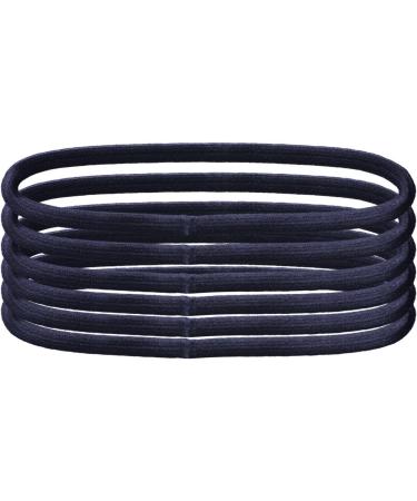 Mytoptrendz Thin Elastic Headband Skinny Slim Headwraps Long Stretchy Hair Bands Head Bands Black Pack of 6 - Buy Online on SooperMarket.com