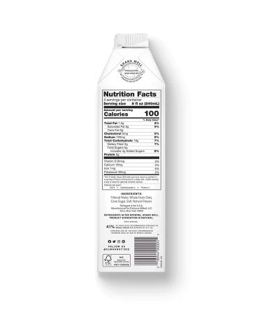 Elmhurst 1925 Sweetened Oat Milk - Dairy Free & Vegan - 32oz (Pack of 6) - Buy Online on SooperMarket.com