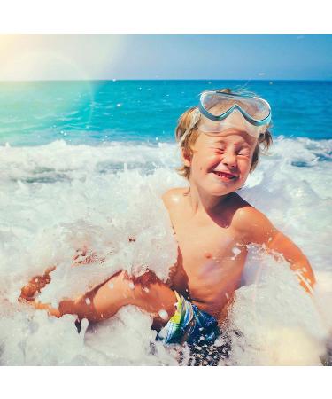 Kids Anti-Fog Snorkel Swim Mask with Nose Cover - Blue | Ideal for Snorkeling, Diving, Swimming - Buy Online on SooperMarket.com