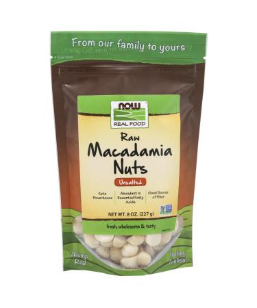 Now Foods Real Food Raw Macadamia Nuts Unsalted 8 oz (227 g)