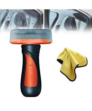 Automotive Oil Film Cleaning Brush Seedhubtok Glass Cleaning Board Hydrophobic Glass Coating for Windshield Anti-Rain Fog Cleaning Glass Brush Improves Clarity and Visibility (B-1Pcs)