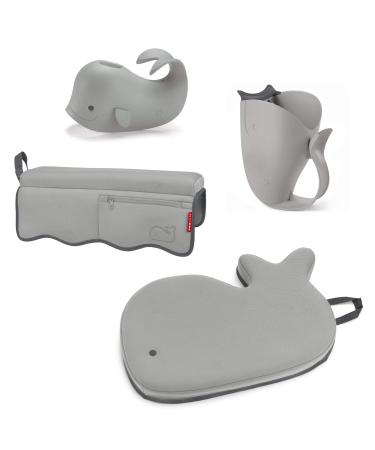 Skip Hop Moby Baby Bath Essential Set, Grey 4 Piece Set(Pack of 1)