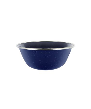 Direct 2 Boater 6" Enamel Camping Bowl - 12 Pack Metal Camping Bowl with Blue Enamel Finish - For Camping, Hiking & Picnics