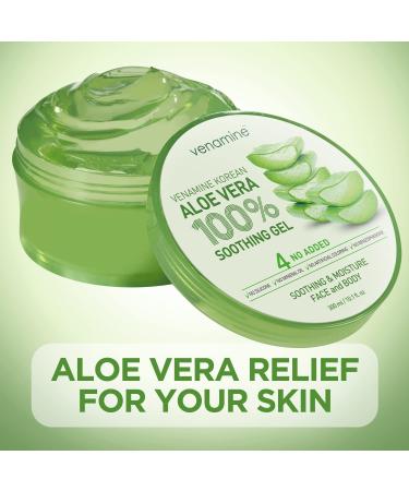 Venamine Korean Aloe Vera Soothing Moisture Gel 100 - 300ml for Face and Body - Buy Online on SooperMarket.com