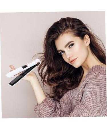 Wireless Curling Iron & Hair Straightener - Portable Curling Wand for Effortless Hair Styling - 21x4x3.5CM White - Buy Online on SooperMarket.com