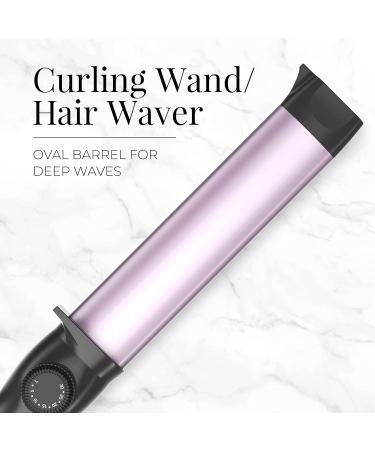 Buy REMINGTON Curling Wand | Hair Waver with Oval Barrel for Deep Waves | CI50U3 Black/Purple - International Shipping Available - Buy Online on SooperMarket.com