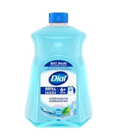 Dial Antibacterial Liquid Hand Soap Refill Spring Water 1.53L Blue