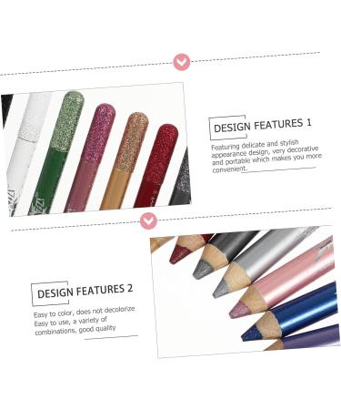 NOLITOY 24 Pcs Pearlescent Pencil Stick Eyeliner Long-lasting Eye Shadow Pen 12.5X0.5cmx2pcs Assorted Colorx2pcs - Buy Online on SooperMarket.com