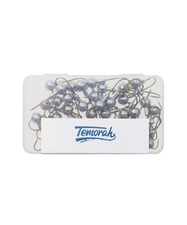 Temorah Unpainted Jig Heads,Ball Heads with Bronze Hook Unpainted Bronze Hook 1/16 OZ 50 PCS