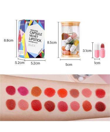 Velvet Matte Lipstick Set - 16 Long-Lasting Waterproof Mini Lipsticks - Buy Online on SooperMarket.com