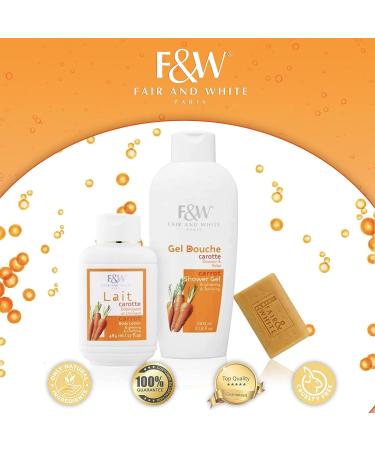 FAIR & WHITE Original Carrot Tonifying Body Wash 1000ml - 33.8 fl.oz. | Pack of 1 - Buy Online on SooperMarket.com