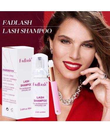 FADLASH Lash Shampoo 60ml - Professional Grade Eyelash Extension Cleanser for Gentle Foaming Cleanse - Ideal for Sensitive Skin - Salon & Self Use - Buy Online on SooperMarket.com