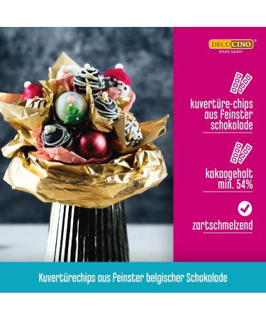 Decocino Chocolate Kubure Tender Bitter 200g - Premium Belgian Melting Chocolate for Filling & Decorating - Buy Online on SooperMarket.com