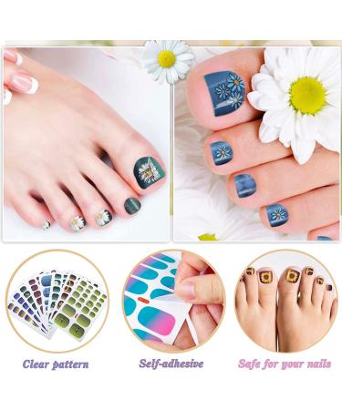 Self-Adhesive Toenail Polish Stickers - Color 03 | Nail Art Wraps & Decals for Manicure - Buy Online on SooperMarket.com