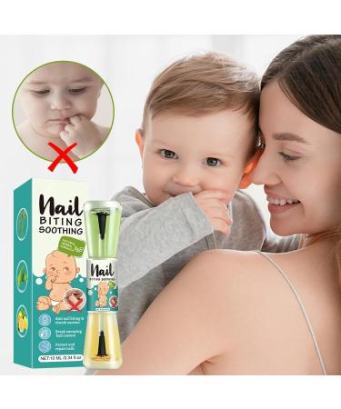 Thumb Sucking Stop 10ml Nail Polish | 10ml Kid's Anti-Biting Nail Polish Liquid Mild and Safe Nail Care Tool for Kids Adults Newborns and Teens - Buy Online on SooperMarket.com