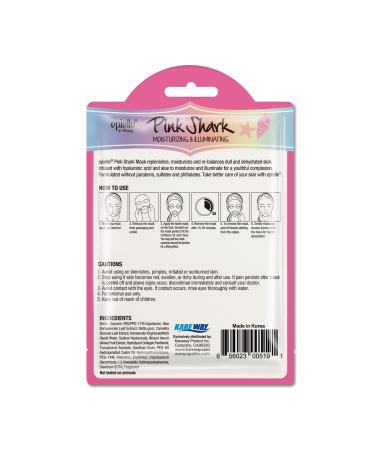 Buy Epielle Character Masks (Pink Shark 6pk) - Fun & Moisturizing Sheet Masks for Kids Worldwide Shipping - Buy Online on SooperMarket.com