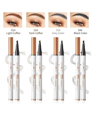 Waterproof Eyebrow Pencil - Long-lasting & Fast-Drying Liquid Pencil for Effortless Natural Shape in Light Brown - Buy Online on SooperMarket.com