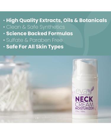 Eva Naturals Neck Firming Cream - Tighten & Lift Sagging Skin - Face & Double Chin Tightening Cream (1.7 oz) - Buy Online on SooperMarket.com