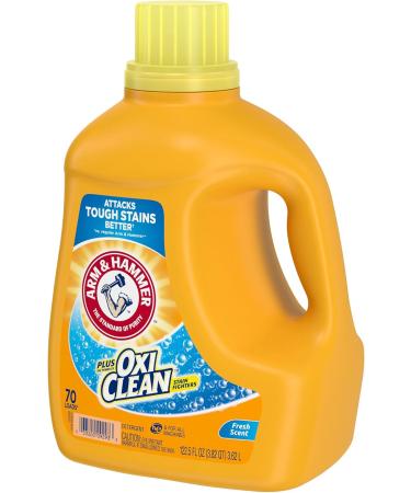 Buy Arm & Hammer Liquid Laundry Concentrate with OxiClean - Fresh Scent 122.5 Fl Oz (Pack of 4) | International Shipping Available - Buy Online on SooperMarket.com
