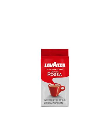 Lavazza Qualita Rossa Ground Coffee Blend Bag Espresso Medium Roast 12 x 250g Bricks - Perfect for Coffee Lattes Cappuccino and More - 3KG Ground Coffee