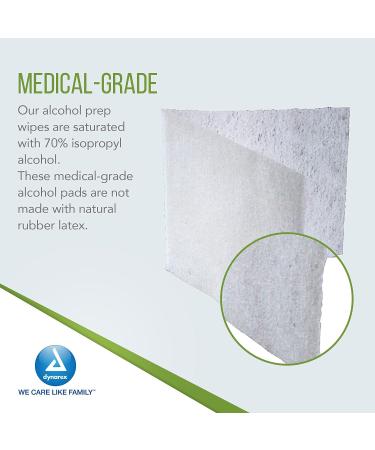 2000 Dynarex Alcohol Prep Pads 70% Isopropyl Alcohol Antiseptic Wipes - Medical-Grade Non-Woven 1-Ply Medium - Case of 10 Boxes - Buy Online on SooperMarket.com