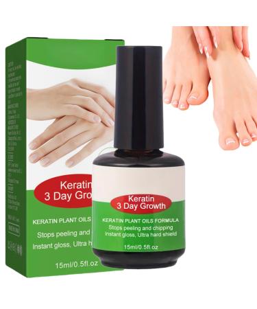 Keratin 3 Day Growth Nail Treatment Nail Strengthener for Damaged Nails Nail Growth Treatment Nail Repair Treatment Nail Strengthener and Growth Polish Nail Hardener for Thin & Brittle & Peeling Nails