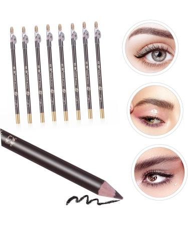 TOVINANNA 8pcs Pencil Sharpener Eyebrow Pencil Waterproof Eyebrow Pen Pencils Miss Wooden Small Tools Coffee 1 count (Pack of 1) Coffee - Buy Online on SooperMarket.com
