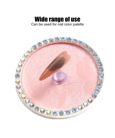 Nail Mixing Plate - Reusable Pink Nail Art Display Plate for Shops & Home Use - Buy Online on SooperMarket.com