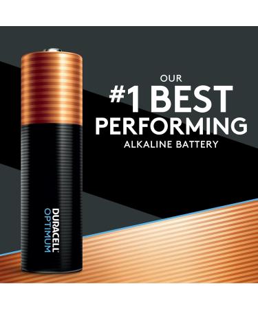 Duracell Optimum AA Batteries - 8 Count Pack | Long-Lasting Power & All-Purpose Alkaline Batteries for Household & Office Devices - Buy Online on SooperMarket.com