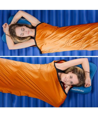 Naturehike High Elasticity Sleeping Bag Liner - Lightweight & Portable for Camping, Travel, Hostels - Orange - Buy Online on SooperMarket.com