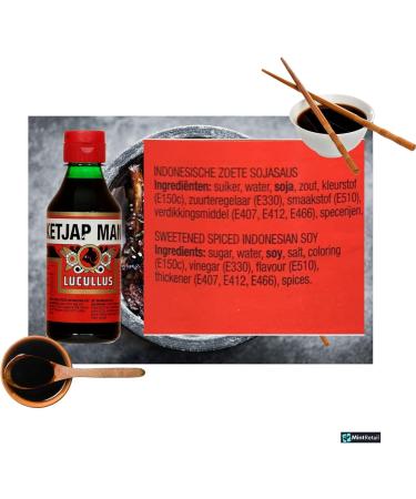 Asian Condiment Bundle with Lucullus Sambal Oelek Sambal Paste 200g & Lucullus Ketjap Manis 250ml Including Mint Retail Condiment Spoon - Buy Online on SooperMarket.com