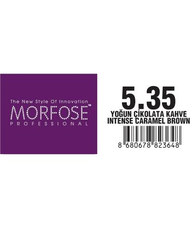 Morfose 10 Professional Hair Colour Cream 100 ml No. 5.35 Intense Chocolate Brown - Buy Online on SooperMarket.com