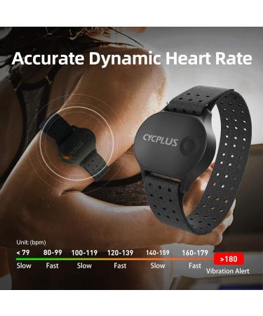 CYCPLUS Waterproof Heart Rate Monitor Armband for Men and Women - Bluetooth/ANT+ Compatible - Buy Online on SooperMarket.com