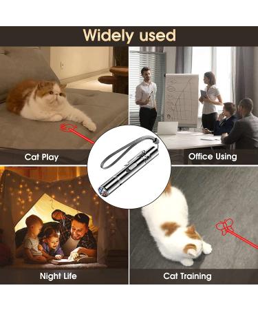 ANDICEQY Cat Laser Toy - 7 Adjustable Patterns for Indoor Pets - Long Range Training & Exercise - USB Rechargeable - Buy Online on SooperMarket.com