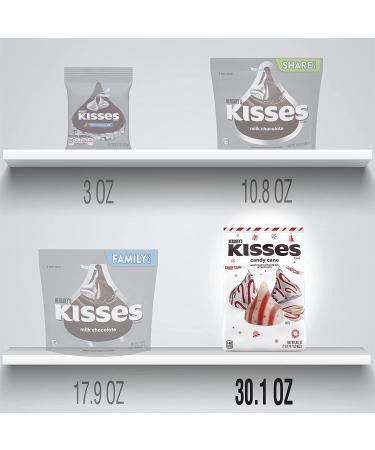 HERSHEY'S KISSES Candy Cane Mint With Stripes and Candy Bits Candy  Christmas  30.1 oz Bulk Bag - Buy Online on SooperMarket.com