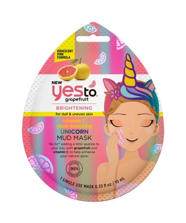 Yes To Grapefruit Vitamin C Glow-Boosting Unicorn Mud Mask Single Use 27 g