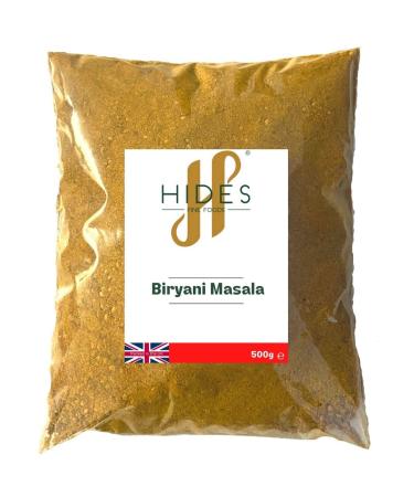 Hides Fine Foods - Biryani Masala Powder 500g - GMO-Free - Suitable for Vegetarians - Indian Cooking - Curry - South Asian Cuisine - Takeaway - Fakeaway