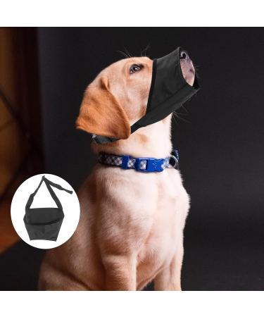 Adjustable Breathable Muzzle for Small Dogs - Safe Comfortable Prevents Biting & Barking (S Black) - Buy Online on SooperMarket.com