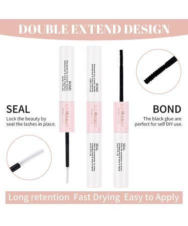 GEMERRY Lash Bond & Seal Cluster Glue | Long Retention 48-72 Hours, Waterproof, Latex-Free DIY Eyelash Extensions Glue 10ml | Individual Lash Clusters - Buy Online on SooperMarket.com