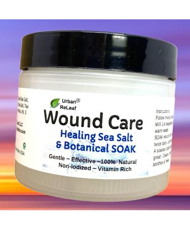 Urban ReLeaf Wound Care Sea Salt Botanical SOAK - Gentle & Effective Healing, Disinfectant, 100% Natural - Buy Online on SooperMarket.com