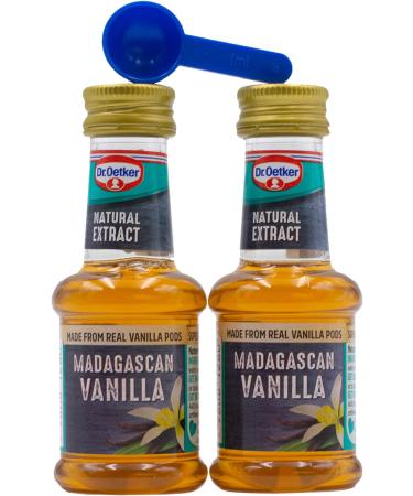 UpLabel Creations bundle of Dr Oetker Madagascan Vanilla Extract Baking 35ml (2-Pack) + UpLabel Creations 1ml Measuring Spoon - Buy Online on SooperMarket.com