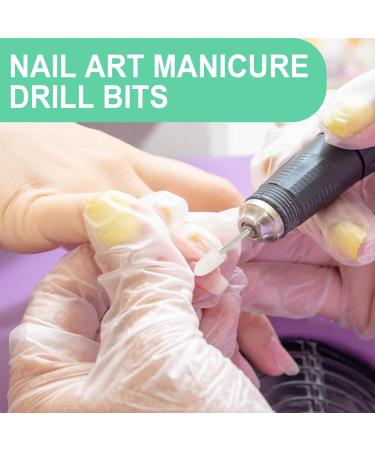 ZJchao Nail Drill Bits | 12 Pcs Wool Felt Polishing Bits for Manicure & Pedicure | Multi-Shaped Grinding Tools for Nail Polish & Jewelry Polishing - Buy Online on SooperMarket.com