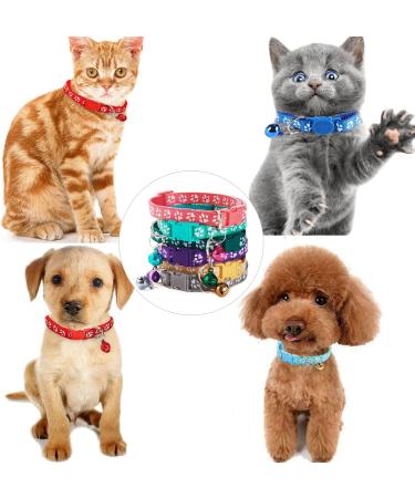 Flymind Puppy Collars 19Pcs Whelping ID Collars with Bell - Adjustable Soft Nylon Litter Collars for Newborn Pets - Non-Breakaway - Buy Online on SooperMarket.com
