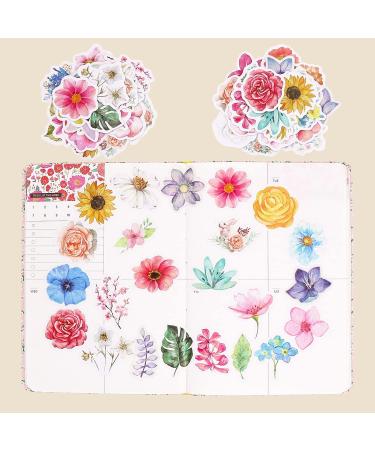 Knaid Flower Stickers Set (360 Pieces) Decorative Assorted Floral Sticker for Scrapbooking Planner Bullet Journals Supplies - Buy Online on SooperMarket.com