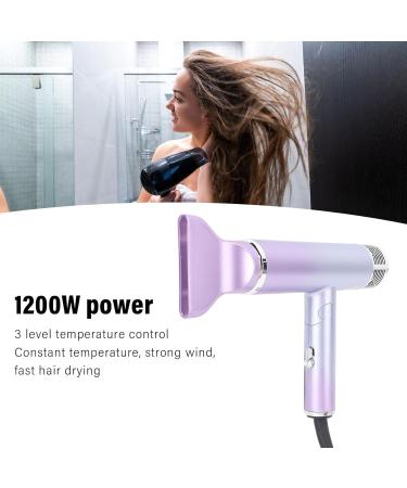 Folding Hair Dryer 1200W with Overheat Negative Ion Hair Care Fast Drying Gradient Color Healthier for Travel Salon Barber Shop - Buy Online on SooperMarket.com