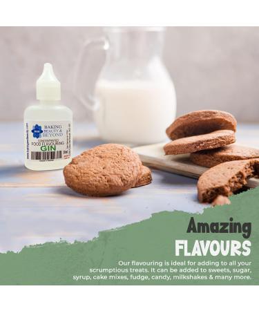 Baking Beauty and Beyond Concentrated Food Flavouring Oil - Dozen of Professional Quality Food Grade Flavouring Oil for Candy Making Baking Cooking Lip Balm and Lip Gloss - Gin (50ml) - Buy Online on SooperMarket.com