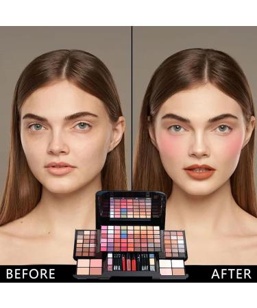 Buy Multifunction Makeup Set - 90 Color Palette with Mirror Eyeshadows Powder & Lip Colors for Women - Perfect Full Kit - Buy Online on SooperMarket.com
