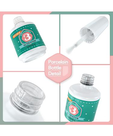Buy Dip Powder Liquid Set - 2 in 1 Base & Top Coat + Activator for DIY Nail Art & French Manicure - International Shipping Available - Buy Online on SooperMarket.com
